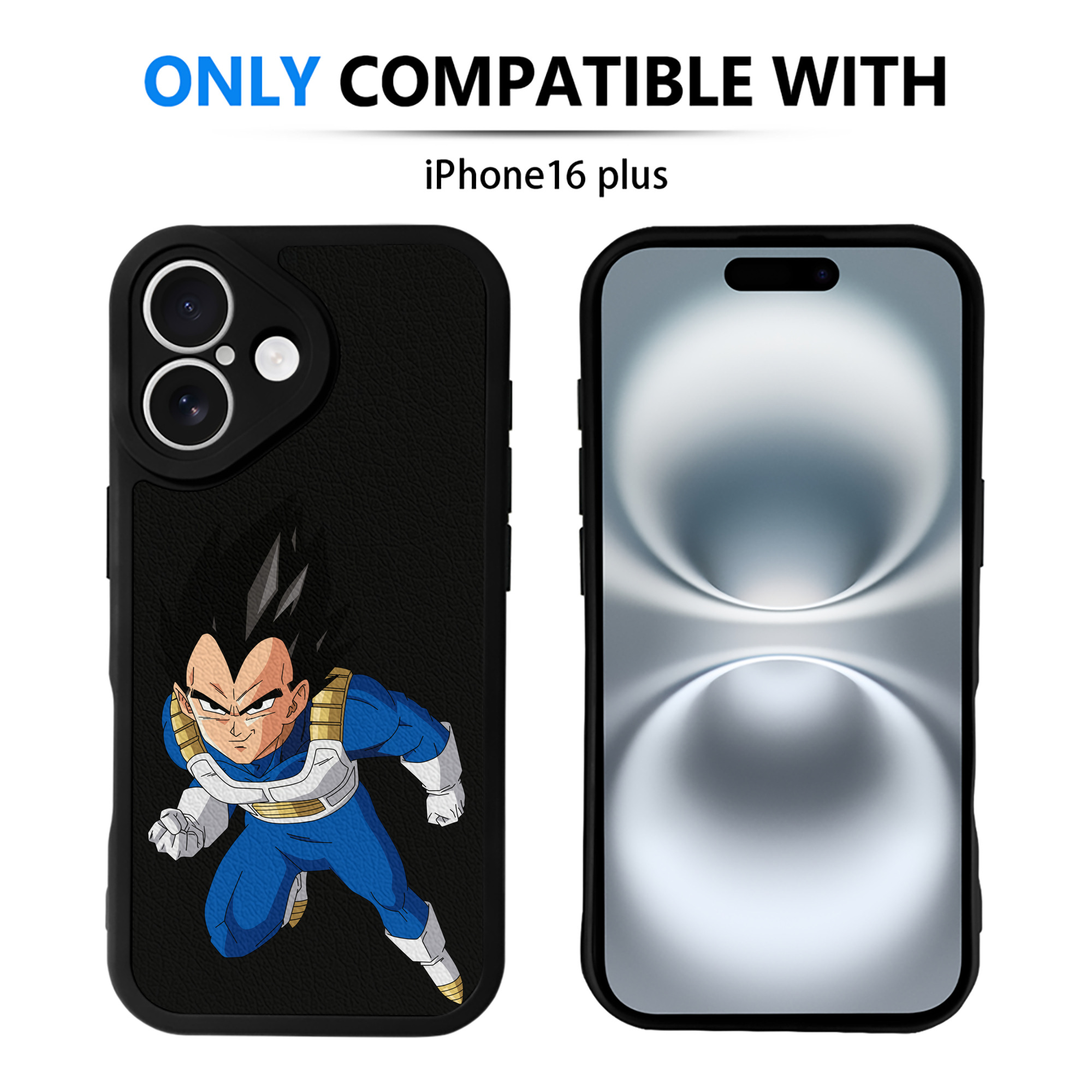 （画像用） ドラゴンボール ベジータ四世（Bejīta Yonsei）DRAGON BALL Vegeta IV 【iPhone 16シリーズ対応】シリコンスマホケース（レザー調） 材質：シリコン
